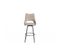 Lot De 2 Chaises Hautes De Bar Tissu Beige Et Taupe - Roy