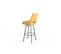 Lot De 2 Chaises Hautes De Bar Tissu Jaune - Roy