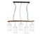 Suspension Lustre 5 Abats-jour Blanc - Wooden