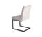 Chaise En Velours Gris Clair Et Pieds Design Métal Noir - Vivi