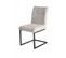 Lot De 2 Chaises Velours Gris Clair Et Pieds Design Métal Noir - Vivi