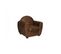 Fauteuil Club Marron Aspect Vieilli Vintage Avec Accoudoirs - Cuba