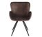 Lot De 2 Chaises Style Scandinave Velours Marron Et Métal Noir - Lotus