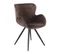 Lot De 2 Chaises Style Scandinave Velours Marron Et Métal Noir - Lotus