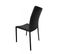 Lot De 4 Chaises Empilables En Simili Noir Et 4 Pieds En Acier - Lufy