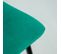 Lot De 2 Chaises Matelassées En Velours Vert Pied Métal Noir - Louise