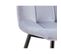 Lot De 4 Chaises Tissu Velours Gris Pied Métal Noir - Louise