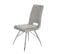 2 Chaises Velours Gris - Bella