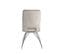 2 Chaises Velours Gris - Bella