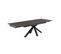 Table Extensible 160/240 Cm Céramique Gris Foncé Pied Croix - Utah 04