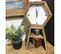 Horloge Excentrique Murale 2 Niches H 60 Cm Bois - Chalet