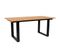 Table De Repas Extensible 180/280 Cm En Bois Et Pieds Noirs - Fani