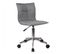 Chaise De Bureau En Tissu Gris Anthracite Matelassé Roulettes - Agency