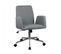 Fauteuil De Bureau En Tissu Gris Anthracite Avec Roulettes - Call