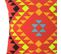 Lot De 2 Coussins Carrés Au Motif Tribal Rouge 45 X 45 Cm - Tribe