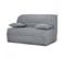 Banquette Lit BZ 140x190 Cm En Tissu Gris Matelas 12 Cm – Buzzy