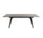 Table Extensible Céramique Gris 160/210 Cm Et Métal Noir - Camilia