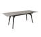 Table Extensible Céramique Gris 160/210 Cm Et Métal Noir - Camilia