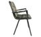 Lot 2 Fauteuils En Velours Vert Foncé Et Piètement Métal Noir - Nami