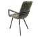 Lot 2 Fauteuils En Velours Vert Foncé Et Piètement Métal Noir - Nami