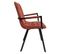 Lot De 2 Fauteuils En Velours Rouge Et Piètement Métal Noir - Nami