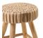 Tabouret / Table D'appoint Artisanale En Bois De Teck - Pie