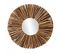 Miroir Mural Rond En Branches De Bois D.50 Cm Style Artisanal - Akela