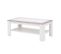 Table Basse 110 Cm 2 Plateaux Blanc Laqué Et Décor Bois - Sidelle