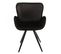 Lot De 2 Chaises Velours Noir Et Piètement Métal Noir - Lotus