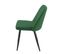 Lot De 2 Chaises En Velours Vert Avec Piètement En Métal Noir - Telly