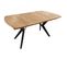 Table Extensible Plateau Et Piètement Chêne Massif 160/210 Cm - Noly