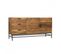 Buffet Industriel Bois Rustique Et Métal Noir L. 160 Cm - Factory