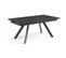 Table Extensible 160/240 Cm Céramique Noir Marbré Pieds Inclinés - Indiana 08