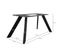 Table Extensible 160/240 Cm Céramique Noir Marbré Pieds Inclinés - Indiana 08