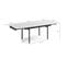 Table Extensible 160/240 Cm Céramique Blanc Pieds Droits - Oregon 09