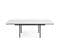 Table Extensible 160/240 Cm Céramique Blanc Pieds Droits - Oregon 09