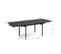 Table Extensible 160/240 Cm Céramique Gris Foncé Pieds Droits - Utah 09