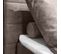 Lit Boxspring 160x200 Velours Taupe 2 Rangements - Brandon