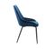 Lot De 2 Chaises En Velours Bleu Marine Pieds Métal Noir - Jazzy