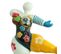 Statue Femme Dansant Avec Peinture Multicolore H54 Cm - Lady Crazy