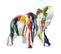Statue Éléphant Avec Coulures Argenté Et Multicolore H21 Cm - Dumbo