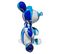 Statuette Nounours Balloon Blanc Noir Et Bleu H17 Cm - Lotso Drips 01