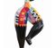 Statue Femme Bras Tendu Avec Dessins Multicolores H68 Cm - Frauen Draw