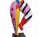 Statue Femme Bras Tendu Peintures Multicolores H68 Cm - Frauen Harley