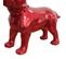 Statue Chien Staffordshire Bull Terrier Rouge Laqué H48 Cm - Silva