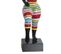 Statue Femme Pose Mannequin Rayures Multicolores H35 Cm - Lady Stripe