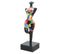 Statue Silhouette Femme Debout Avec Formes Multicolores H34 Cm - Shape