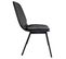 Lot De 2 Chaises En Simili Noir Pieds Métal Noir - Ruzan