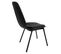 Lot De 2 Chaises En Simili Noir Pieds Métal Noir - Ruzan