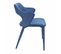 Chaise En Velours Bleu Avec Accoudoirs Et Pieds Velours - Sweet